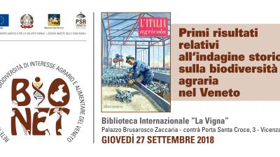 Primi risultati relativi all’indagine storica sulla biodiversità agraria nel Veneto