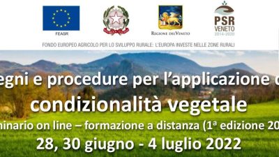 Impegni e procedure per l’applicazione della condizionalità vegetale (1ª edizione 2022)