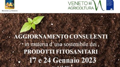Aggiornamento consulenti in materia d’uso sostenibile dei prodotti fitosanitari e sui metodi di difesa alternativi (cod.12-22)