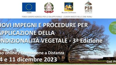 Nuovi impegni e procedure per l’applicazione della condizionalità vegetale (3a edizione)